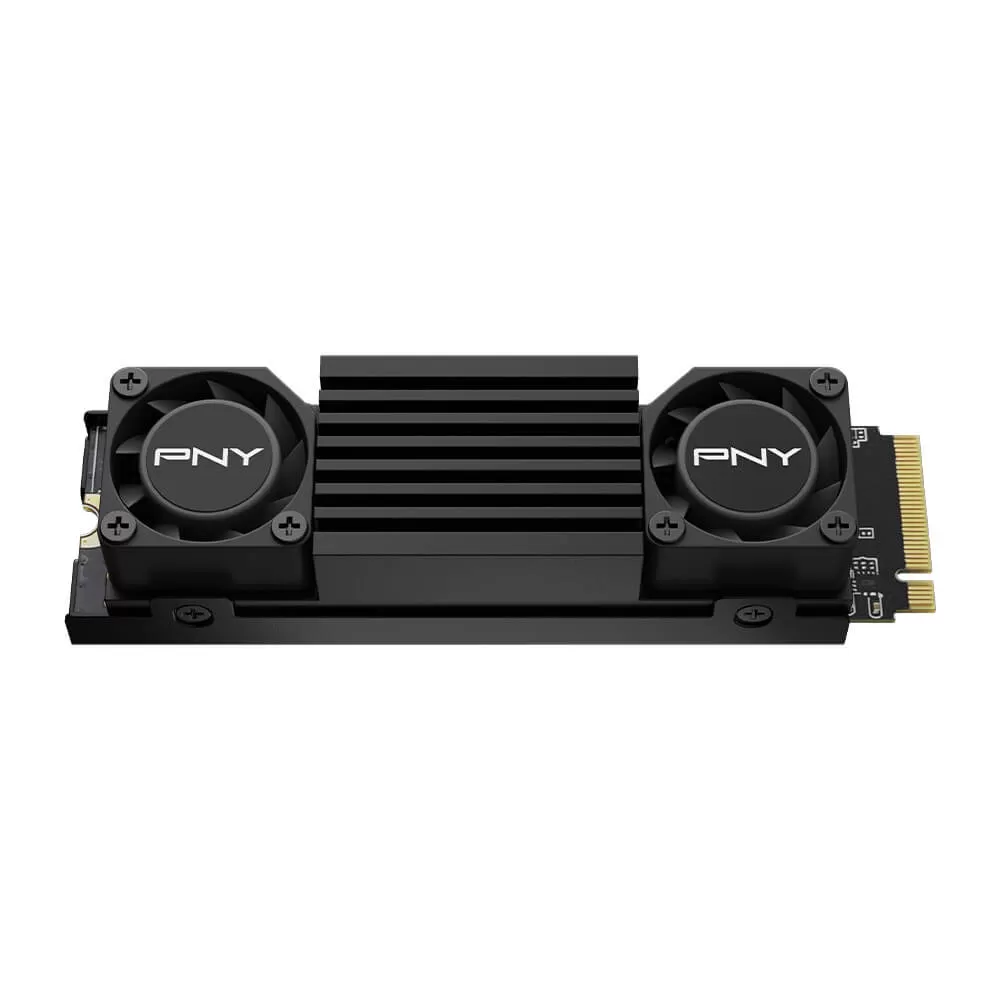 SSD PNY XLR8 CS3150 PCIe 5.0 gắn tản nhiệt RGB 2 quạt nhìn như GPU tí hon